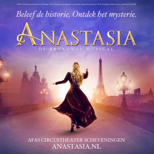 musical Anastasia beeld van Anastasia die wegloopt