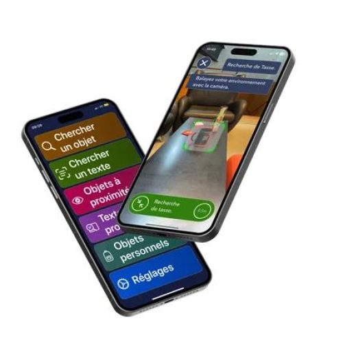 Smartphone met daarop geopend de OOrion-app.