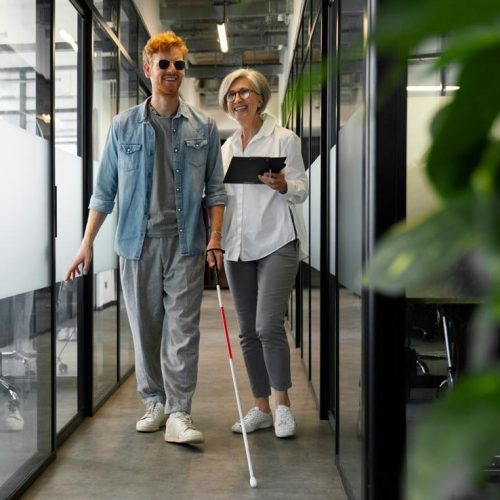 Slechts circa 30% van de jongeren met een visuele beperking heeft betaald werk. Het project ‘Van onderwijs naar werk’, moet dit veranderen.
