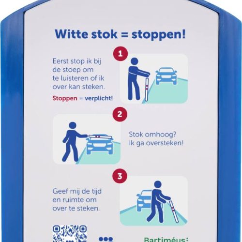 Op 15 oktober, de Dag van de Witte Stok, vragen we aandacht voor de verkeersveiligheid van mensen met een visuele beperking. 
